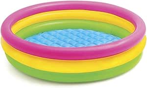 114cm Baby Swimming Pool 3 Color Rainbow Round
